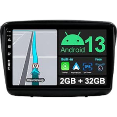 JOYX Android 12 IPS auto radio piemērots Mitsubishi Pajero Sport 2 L200 (2008-2016) - Iebūvēts CarPlay Android Car - Bezmaksas kamera - 2G + 32G - 9 collu 2 DIN - DAB stūres vadības stūres rats Fast Boot 4G