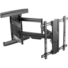 RICOO S7544-B TV Wall Mount Swivelling Tilting for 55-95 Inch Universal TV Mount for Wall Mount TV 65 Inches to 70 kg with Max. VESA 400 x 400 mm