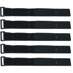 Benristraps 25 mm Velcro Strap Quick Release Cable Ties Pack of 5, 100cm, Black