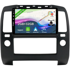 BXLIYER 9 collu Android 12 auto radio Nissan Navara 3 D40 (2004-2010) - aizmugures skata kamera - 2G + 32G - 2 DIN - DAB stūres vadības pults WiFi Carplay Android auto DSP Split Screen 4G Bluetooth