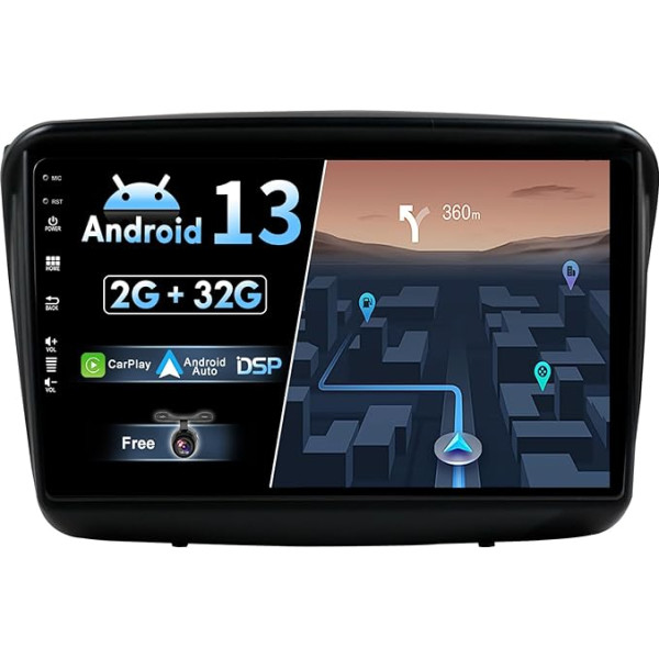 BXLIYER Android 12 IPS Auto Radio piemērots Mitsubishi Pajero Sport 2 L200 (2008-2016) - Iebūvēts CarPlay Android Car - Bezmaksas kamera - 2G + 32G - 9 collu 2 DIN - DAB stūres vadības stūres rats Fast Boot