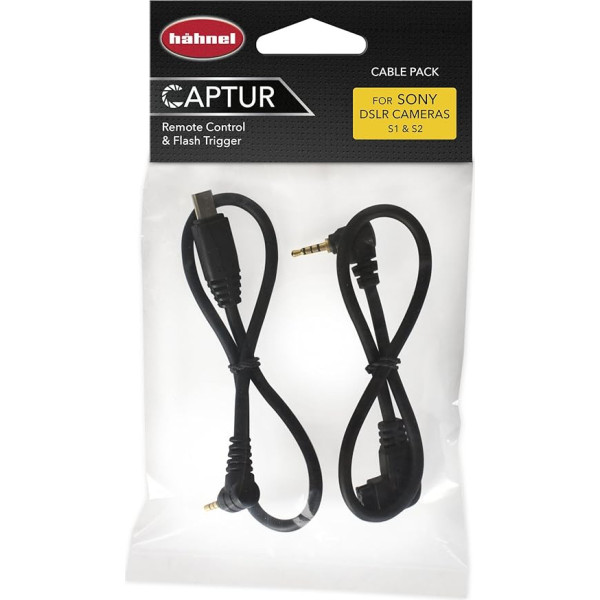 Hähnel Captur Kabel Pack Fernbedienung für Sony, Timer und Pro Modul/Ersatzkabel, schwarz