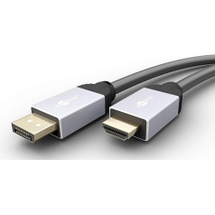 Goobay 71971 Кабель для подключения DisplayPort/HDMI с разъемом DisplayPort Male к HDMI Male, длина 5 м, черный