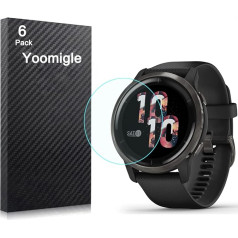 Yoomigle 6 Pack Compatible with Garmin Venu 2 Screen Protector Film for Garmin Venu 2 Plus Smart Watch Screen Protector Screen Protectors Screen Cover Crystal Clear HD Anti-Scratch Anti-Fingerprint