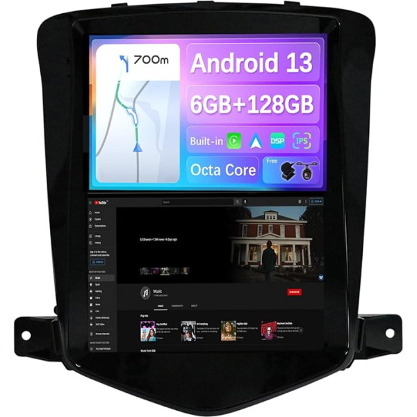 JOYX - [6G+128G] - Android 12 autoradio, piemērots Chevrolet Cruze (2006-2015) - Wireless CarPlay + Android Car - kamera un mikrofons - IPS 9,7 collu - 2 DIN - DSP SWC WiFi DAB Fast-Boot 360 kamera AHD BT