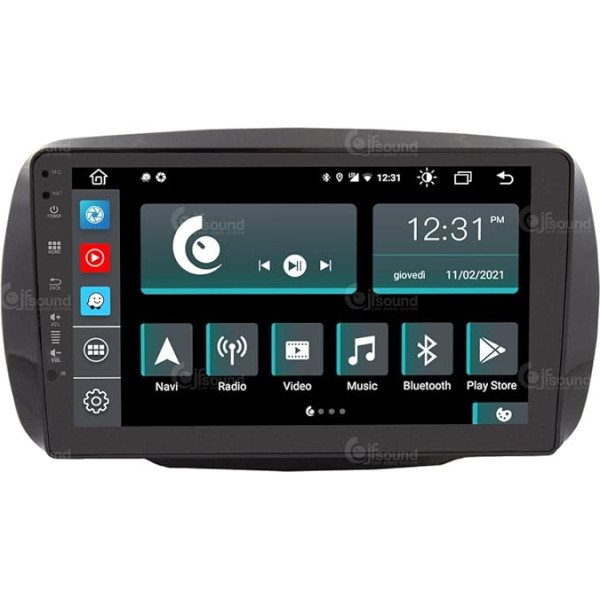 Personalizēts auto radio Smart 453 Android GPS Bluetooth Bluetooth WiFi USB DAB+ Touchscreen 9 collu 8Core Carplay Android auto