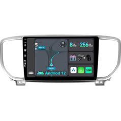 YUNTX [8GB + 256GB] Android 12 auto radio priekš KIA KX5 / Sportage 4 (2016-2019)-[Integrēts CarPlay/Android Auto/DSP/GPS]-9 collu IPS Touch Screen CAM+MIC-DAB/Mirror Link/Bluetooth 5.0/AHD/360