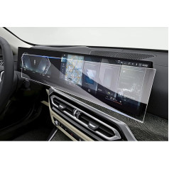 GAFAT saderīgs ar BMW i3 i3 i4 i5 i7 iX X5 X6 X7 XM iDrive 8 2022 2023 2024 Stikla ekrāna aizsargstikls iDrive 8 Navigation + Cockpit, 9H Anti-Scratch