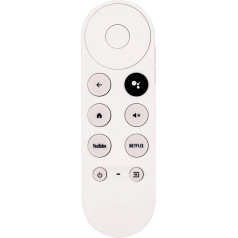 Riry Chromecast tālvadības pults G9N9N Voice Remote Control for Chromecast 4K Google TV Voice Bluetooth IR rezerves tālvadības pults Google TV (tikai tālvadības pults)