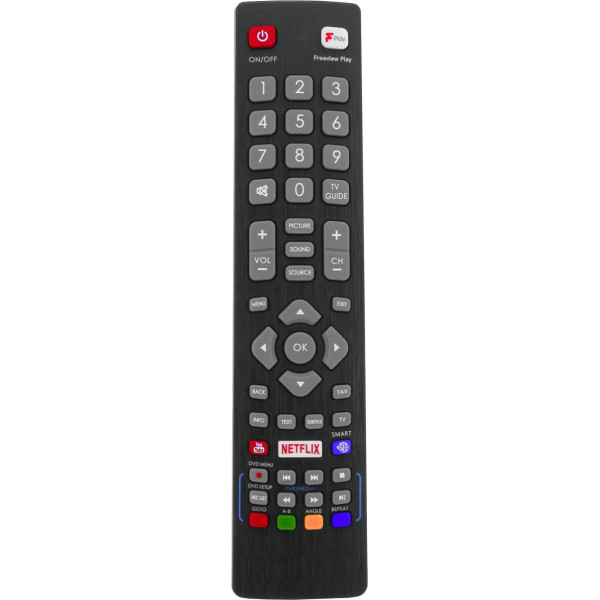 121AV Rezerves tālvadības pults Blaupunkt POF/RMC/0001 Smart TV 32/138Q-GB-11B4-EGPF-UK