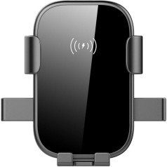 Access4Us • Magnetische Kfz-Halterung für Mobiltelefon • Kabelloses Laden • Befestigung an Lüftungsgitter • USB-C-Eingang • Kabelloses Kfz-Ladegerät • CE FCC- RoHS-Zertifizierung • Clip und Saugnapf