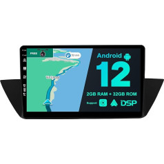 BXLIYER Android 12 IPS Auto Radio piemērots BMW X1 E84 (2009-2015) - Iebūvēts CarPlay Android Car - Bezmaksas atpakaļgaitas kamera - 2G + 32G - 10.1 collu 2 DIN - DSP DAB stūres vadības WiFi Fast Boot