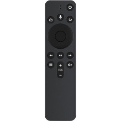 VINABTY Rezerves balss tālvadības pults, kas piemērota Amazon 2. paaudzes TV stick LY73PR; 1. paaudzes TV stick 4K E9L29Y; 3. paaudzes TV LDC9WZ; 1. paaudzes TV Cube EX69VW; 2. paaudzes TV Cube A78V3N