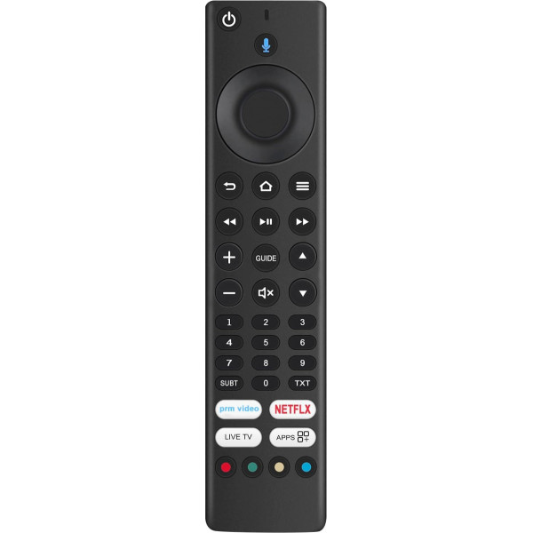 AULCMEET RM-C3253 Replacement Remote Control for JVC 3D Smart Fire TV LT RM-C3255 LT-40CF890, LT-49CF890, LT-55CF890, LT-65CF890, LT-32CF600 LT40CF700