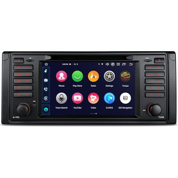 XTRONS Android 12 Auto radio Octa Core 8+128 7 collu displejs Multivides atskaņotājs iebūvēts 4G LTE/CarAutoPlay/Android Car/ROHM DSP 1024 x 600 IPS ekrāns BMW E39