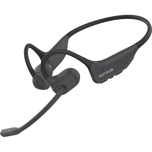 Nuroum Open Ear Bluetooth austiņas ar trokšņu slāpēšanas mikrofonu, Bluetooth 5.3 Dual Connection, 15H darbības laiks, bezvadu austiņas autovadītājam, darbam birojā/ceļā