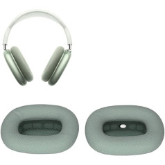 ciciglow Ausu spilventiņi AirPods Max, 2 x austiņu ausu spilventiņi, mīksto atmiņas putu un proteīna ādas austiņu ausu spilventiņi austiņu austiņu austiņu daļām (zaļš)