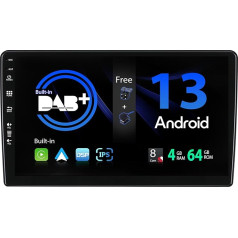 SXAUTO [Iebūvēts DAB] Android 13 Autoradio für Citroen Berlingo (2008-2019) - Eingebaut Carplay/Android Auto/DSP - Kamera + MIC - 4G+64G - 360-CAM Lenkradsteuerung Fast-Boot WiFi - 2 Din IPS 9 Zoll