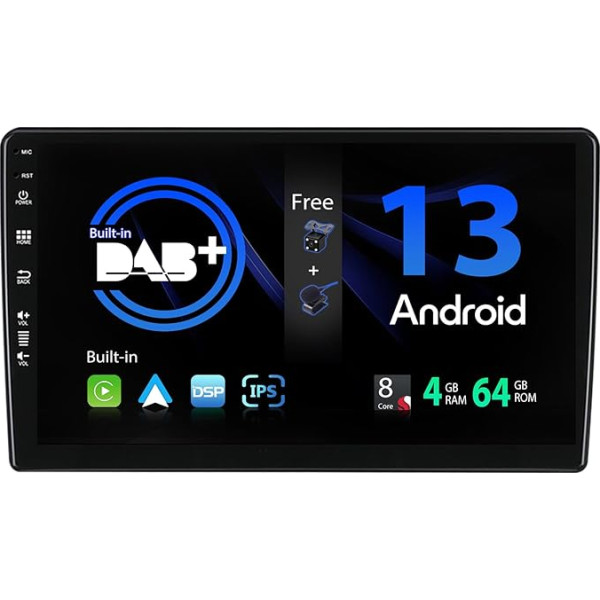 SXAUTO [Iebūvēts DAB] Android 13 Autoradio für Citroen Berlingo (2008-2019) - Eingebaut Carplay/Android Auto/DSP - Kamera + MIC - 4G+64G - 360-CAM Lenkradsteuerung Fast-Boot WiFi - 2 Din IPS 9 Zoll