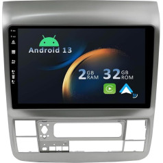 YUNTX Android 13 Auto radio Toyota Alphard 2004-2008-[Integrated CarPlay/Android Car/GPS]-9 collu IPS 2.5D skārienjūtīgais ekrāns Bezmaksas kamera DAB/Radio stūres vadība/MirrorLink/Bluetooth 5.0/WiFi/USB/4G