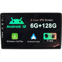 SXAUTO - 6G + 128G - Android 12 IPS auto radio priekš Renault Dacia Duster Arkana (2015-2018) - Iebūvēts Carplay/Android Car - LED kamera + MIC - DAB stūres vadības pults Fast-Boot 360-CAM WiFi - 2 DIN