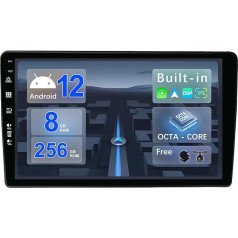 BXLIYER - [8G+256G, 8-Core] - Android 12 IPS Autoradio für Audi A4 (2003-2011) - Kabellos CarPlay/Android Auto/DSP - LED Kamera & MIC - 9 Zoll 2 Din - DAB Lenkradsteuerung Fast-Boot 360-CAM WiFi AHD