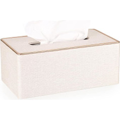 BTSKY Прямоугольная льняная коробка для салфеток с декоративной золотой линией - держатель для салфеток Держатель для салфеток Держатель дл