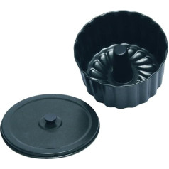 Grilo Kitchenware 415216G Pudding Mould Aluminium with Non-Stick Coating Black 16 cm