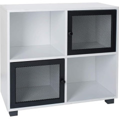 House & Homestyle Black 4 Cube Storage Cube