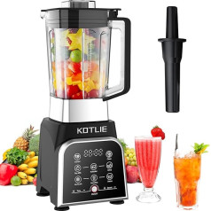 KOTLIE Blender Large Professional Kitchen Mixer, 8 Programmes to Choose From for Ice Crush/Milkshake/Grinding/Juicing, 2L BPA Free Food Grade Plastic Container