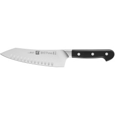 ZWILLING Pro Rocking Santokumesser, Klingenlänge: 18 cm, Rostfreier Spezialstahl, Kunststoffgriff, Schwarz