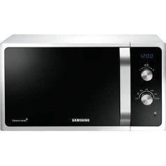 Samsung MG23F301TAS/ET Fresh Menu, QuickDefrost, mikroviļņu krāsns + grils 800 W + 1100 W, 23 litri, 49 x 27,5 x 39 cm, sudraba krāsns