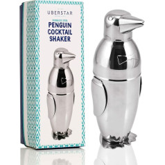 Penguin kokteiļu šeikeris | Nerūsējošais tērauds | 550ml