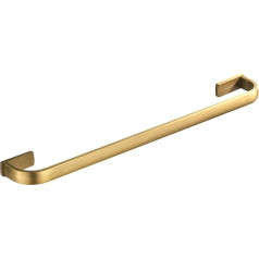 Flybath dvieļu turētājs Single Brass dvieļu turētājs Vannas dvieļu turētājs pie sienas 57 cm / 22,44 collas matēta bronzas krāsā