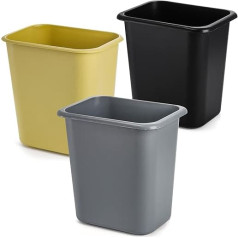 yarlung 3 Pack 8L Maza plastmasas atkritumu tvertne guļamistabai Virtuve Vannas istaba Birojs 10 x 7 x 10,3 collas 3 krāsas