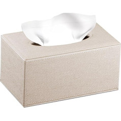 BLIENCE Cosmetic Tissue Box, 24 x 13.0 x 12.5 cm, PU Leather Tissue Box with Magnetic Base, for Dining Room, Bathroom, Bedroom, Car, Office