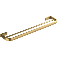 Flybath Towel Rail Double Brass Towel Rail Vannas dvieļu turētājs Sienas dvieļu turētājs 57 cm / 22,44 collas matēta bronzas krāsā