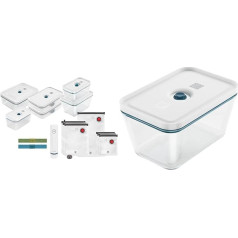 ZWILLING Fresh & Save Vacuum Starter Set, Stikls, 16 gabali, La Mer White & Fresh & Save Vacuum Box, L izmērs, Stikls, La Mer