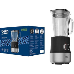 BEKO Table Blender TBN81808BX 800W 6 Speeds 4 Stainless Steel Blades 1750ml Cable Holder Black