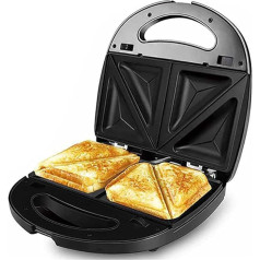 Профессиональный компактный электрический тостер, 750 Вт MOKEKA Сэндвич-мейкер, тостер с антипригарным покрытием, пластина для роллов