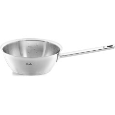 Fissler Original Profi Collection / Nerūsējošā tērauda sautēšanas panna (1,9 l, diametrs 20 cm) ar uzliešanas apmali un iekšējo skalu - indukcijas krāsns