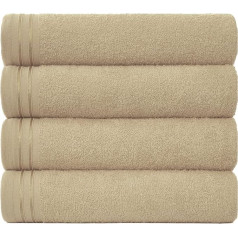 Lieli roku dvieļi Vannas dvieļi Vannas dvieļi Augsti absorbējošs ēģiptiešu kokvilnas dvieļu komplekts 4 Pack Extra Soft Large Bath Towel Mocha Quick Dry Bath Towels 450gsm Mazgājamie dvieļi 75x135cm