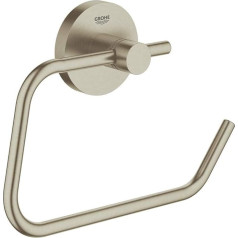 GROHE Essentials 40689EN1 Tualetes papīra turētājs (piemērots urbšanai vai līmēšanai, izturīgs), matēts niķelis