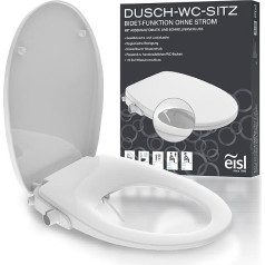 EISL Shower Toilet Seat Attachment (для функции душа не требуется подключение к электросети), туалетное сиденье со вставкой для биде, кнопочным душем и мех