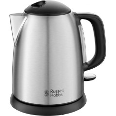 Russell Hobbs Adventure 24991-70 Мини-чайник из нержавеющей стали 1,0 л 2400 Вт Функция быстрого кипячения Съемный фильтр от накипи Оптимизированный носик М