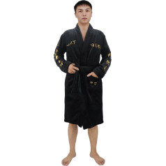 DigiTizerArt Anime Japan Revengers Bathrobe Character Embroidery Pattern Cosplay Robe Novelty Manji Gang Symbol Pyjamas Sleepwear Coral Fleece