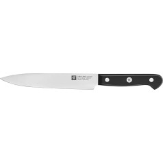 ZWILLING Gourmet gaļas nazis, 16 cm, nerūsējošais speciālais tērauds, ergonomisks plastmasas rokturis, melns, ražots Vācijā