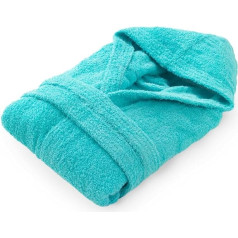 Top Towel Bademantel für Mädchen, Bademantel für Kinder, 100% Baumwolle, Frottee, 450 g, 10 bis 12 Jahre, Aguamar