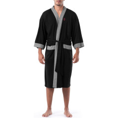 Izod Herren Kimono Waffelstrick Bademantel Bademantel