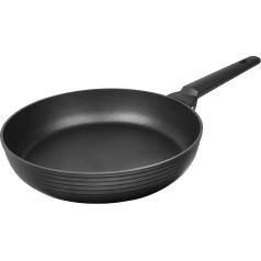 MasterPan MP-136 Designer Series Cast Aluminium Non-Stick Frying Pan, melna 9,5 Black Black